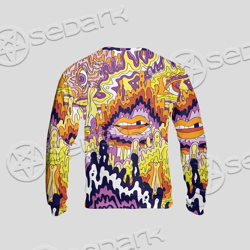 Psychedelic Trippy Skeleton SED-0916 Unisex Sweatshirt