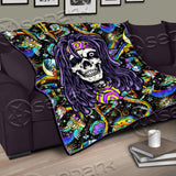 Psychedelic Skull Rasta Character SED-0917 Quilt