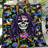Psychedelic Skull Rasta Character SED-0917 Quilt