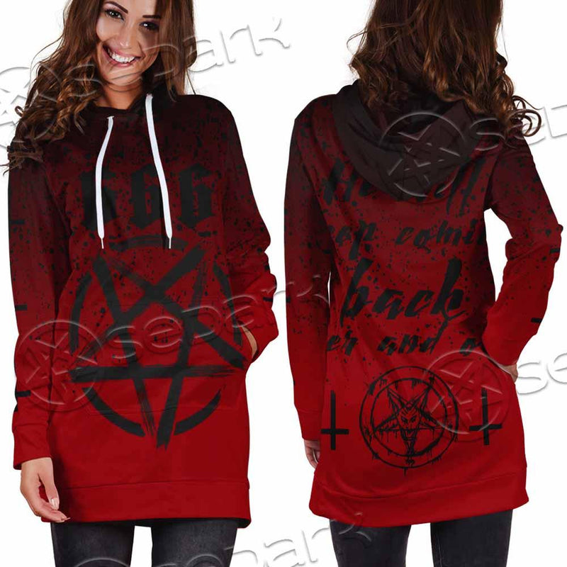 Pentagram 666 SED-0918 Hoodie Dress
