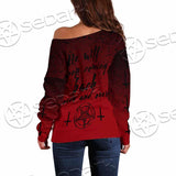 Pentagram 666 SED-0918 Off Shoulder Sweaters