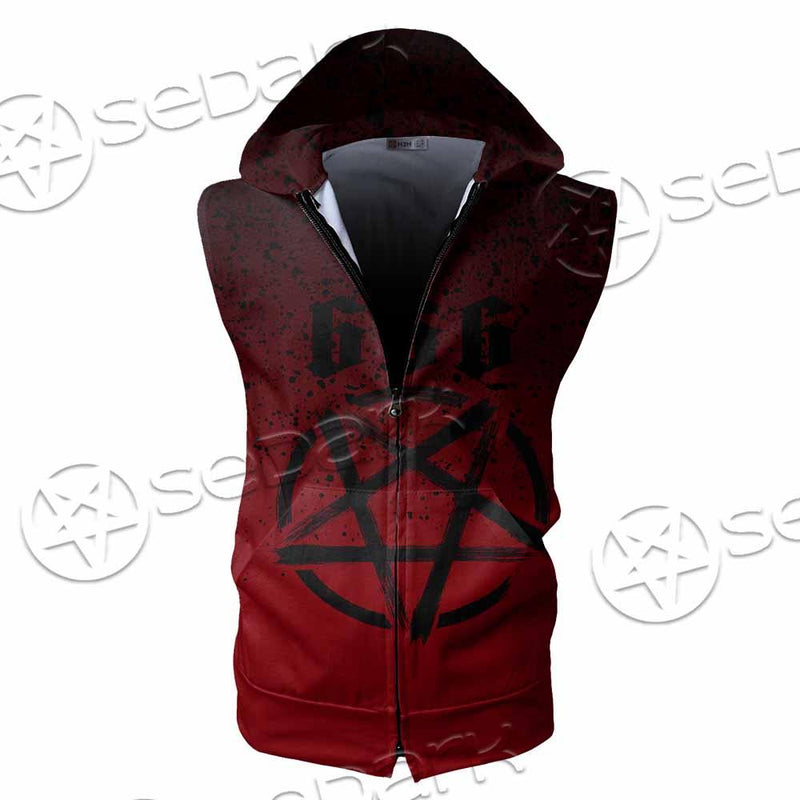 Pentagram 666 SED-0918 Zip Sleeveless Hoodie