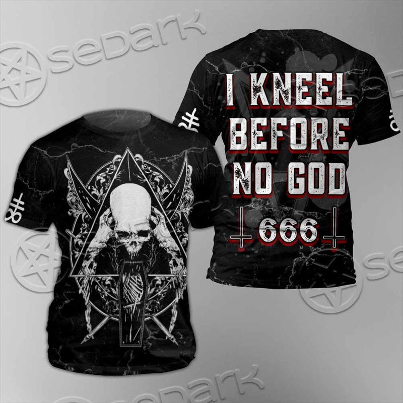 Kneel Before No God SED-0919 Unisex T-shirt