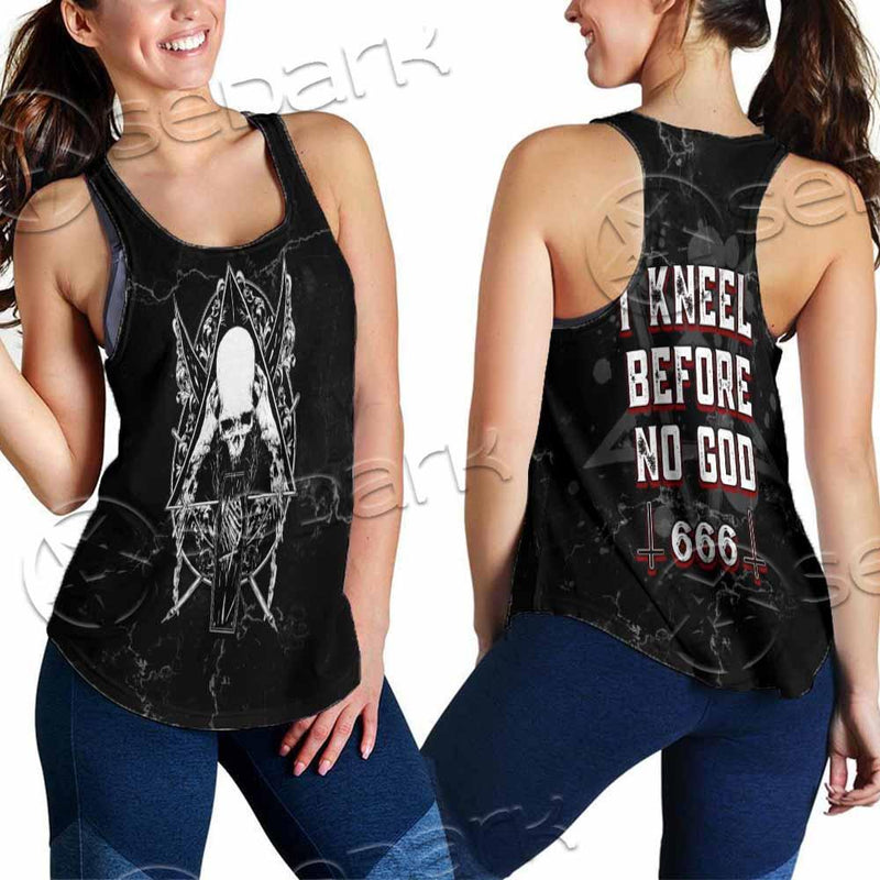 Kneel Before No God SED-0919 Women Tank Top