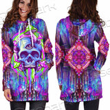 Psychedelic Trippy Mushrooms SED-0920 Hoodie Dress