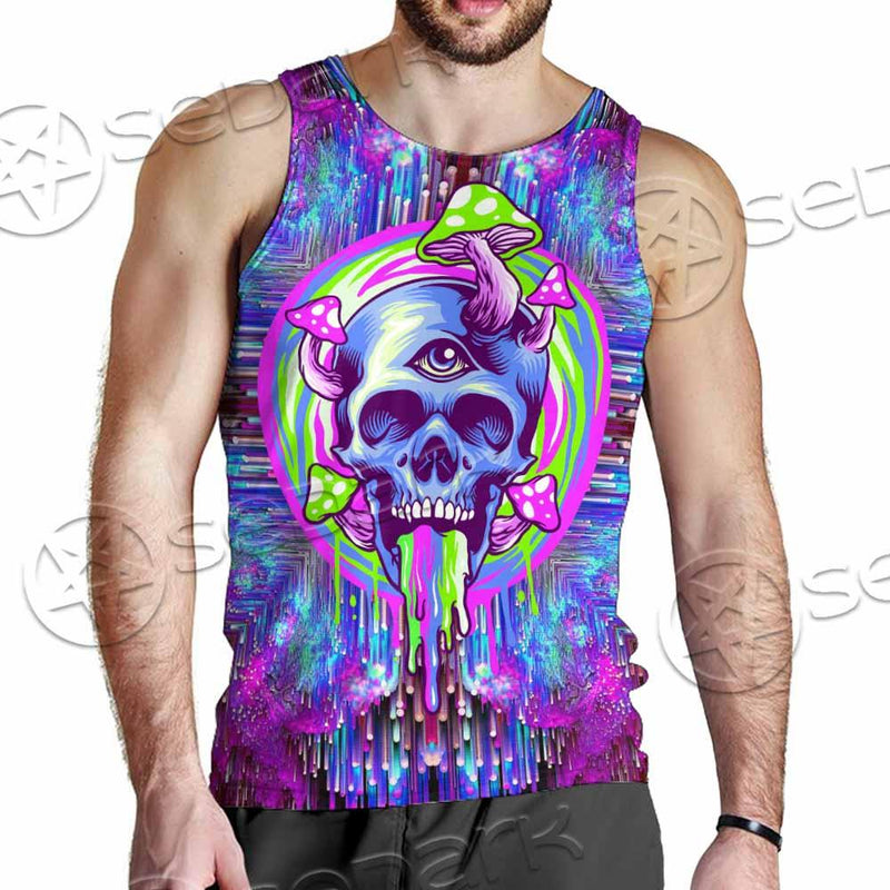 Psychedelic Trippy Mushrooms SED-0920 Men Tank-tops