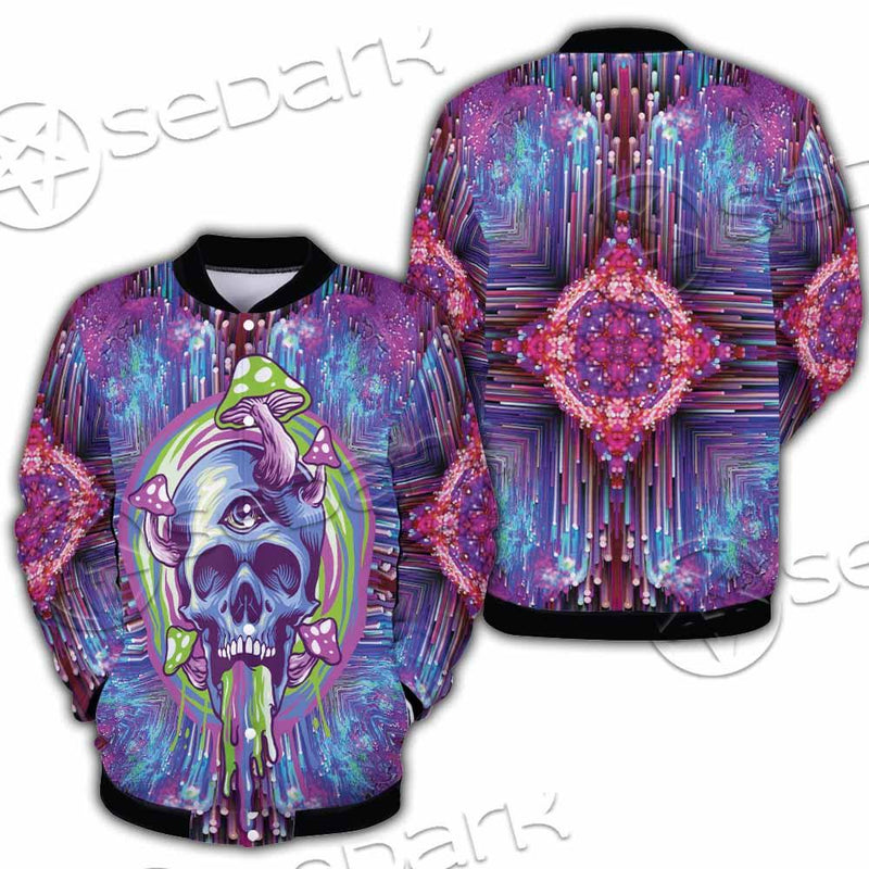 Psychedelic Trippy Mushrooms SED-0920 Button Jacket