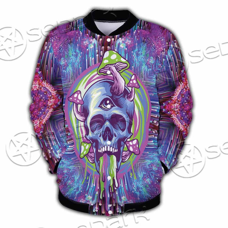 Psychedelic Trippy Mushrooms SED-0920 Button Jacket