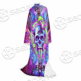 Psychedelic Trippy Mushrooms SED-0920 Sleeved Blanket