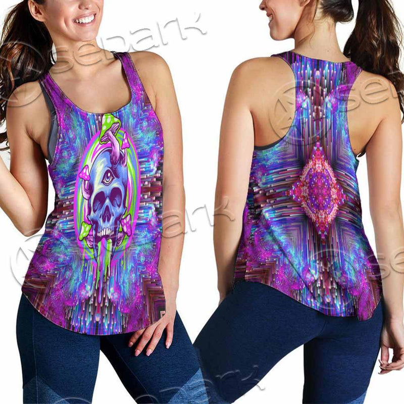 Psychedelic Trippy Mushrooms SED-0920 Women Tank Top