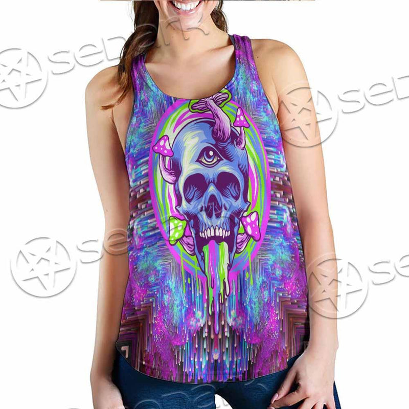 Psychedelic Trippy Mushrooms SED-0920 Women Tank Top