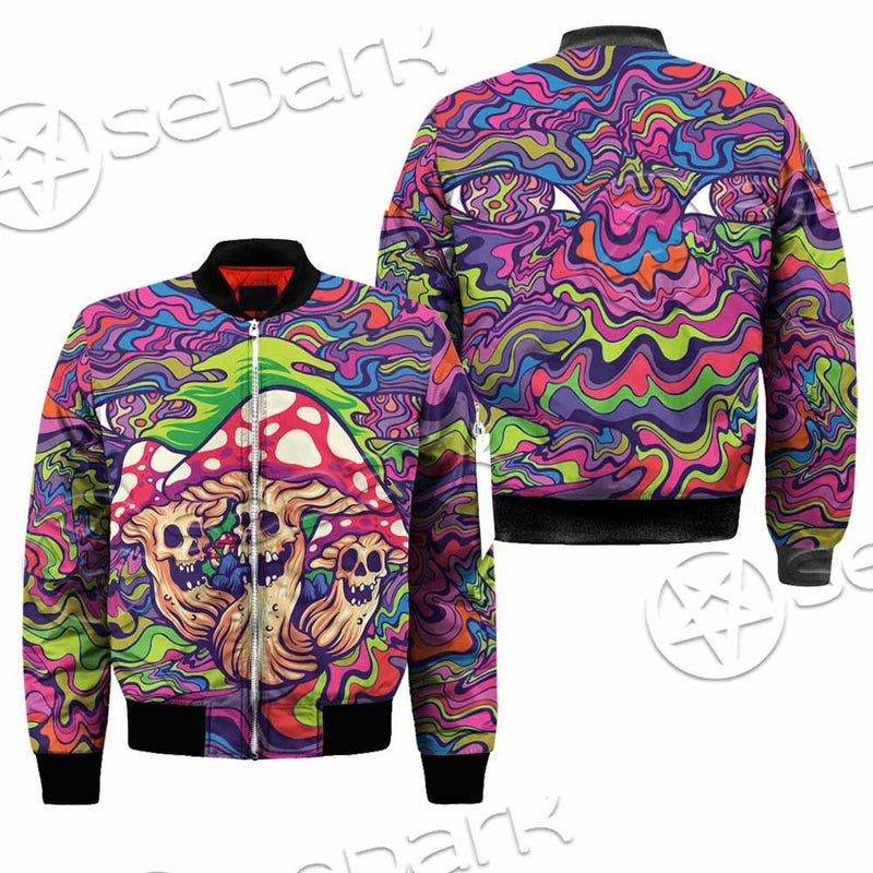 Psychedelic Mushrooms Skull SED-0921 Jacket