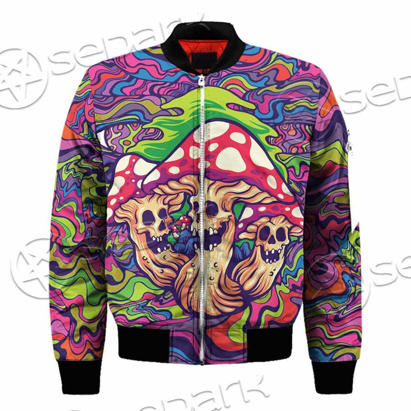 Psychedelic Mushrooms Skull SED-0921 Jacket