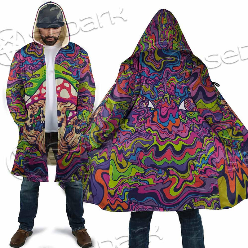 Psychedelic Mushrooms Skull SED-0921 Cloak