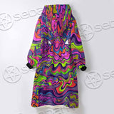 Psychedelic Mushrooms Skull SED-0921 Oversized Sherpa Blanket Hoodie