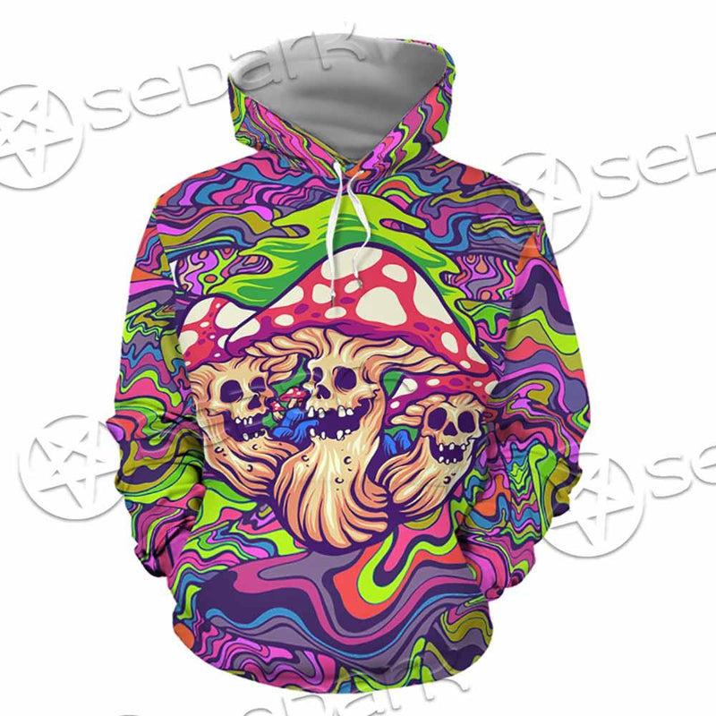 Psychedelic Mushrooms Skull SED-0921 Hoodie & Zip Hoodie