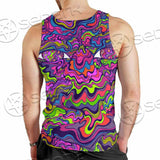 Psychedelic Mushrooms Skull SED-0921 Men Tank-tops