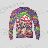 Psychedelic Mushrooms Skull SED-0921 Unisex Sweatshirt