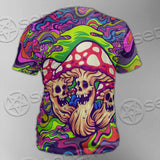 Psychedelic Mushrooms Skull SED-0921 Unisex T-shirt