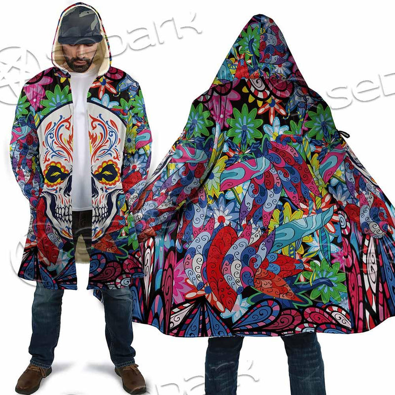 Psychedelic Horror Skull SED-0922 Cloak