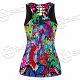 Psychedelic Horror Skull SED-0922 Women Tank Top