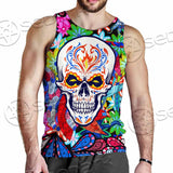 Psychedelic Horror Skull SED-0922 Men Tank-tops