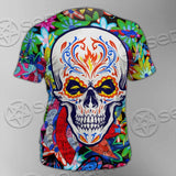 Psychedelic Horror Skull SED-0922 Unisex T-shirt