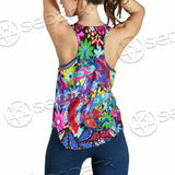 Psychedelic Horror Skull SED-0922 Women Tank Top