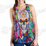 Psychedelic Horror Skull SED-0922 Women Tank Top