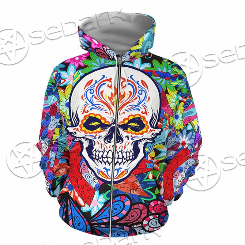Psychedelic Horror Skull SED-0922 Hoodie & Zip Hoodie