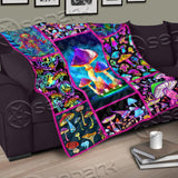 Psychedelic Magic Mushrooms SED-0925 Quilt