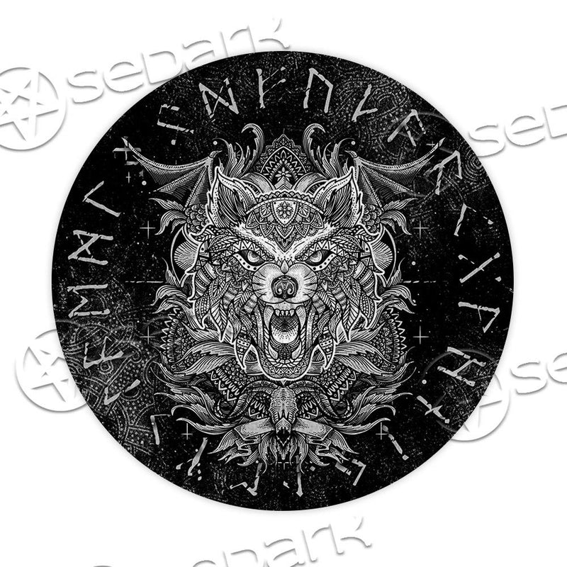 Viking Wolf Bohemian SED-0926 Round Carpet