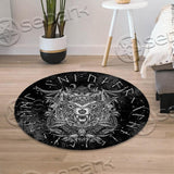 Viking Wolf Bohemian SED-0926 Round Carpet