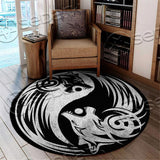 Viking Fenrir Wolf SED-0928 Round Carpet