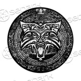 Viking Wolf Pattern SED-0929 Round Carpet