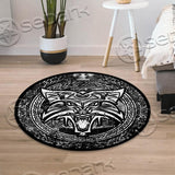 Viking Wolf Pattern SED-0929 Round Carpet