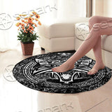 Viking Wolf Pattern SED-0929 Round Carpet