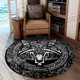 Viking Wolf Pattern SED-0929 Round Carpet