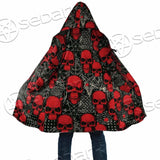 Satanic Red Skull Symbols Pattern SED-0930 Cloak