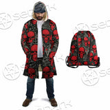 Satanic Red Skull Symbols Pattern SED-0930 Cloak