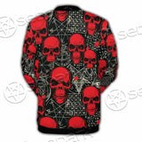 Satanic Red Skull Symbols Pattern SED-0930 Button Jacket