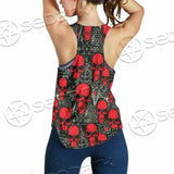 Satanic Red Skull Symbols Pattern SED-0930 Women Tank Top