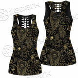 Satanic Occult Pattern SED-0931 Women Tank Top