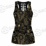 Satanic Occult Pattern SED-0931 Women Tank Top
