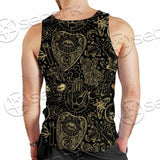Satanic Occult Pattern SED-0931 Men Tank-tops