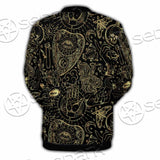 Satanic Occult Pattern SED-0931 Button Jacket