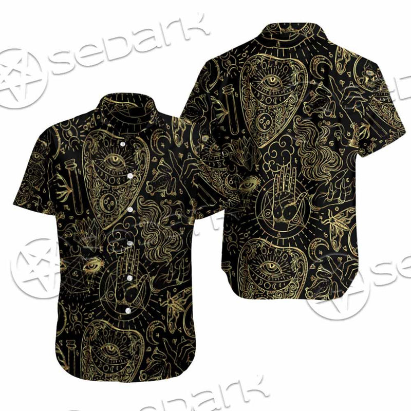 Satanic Occult Pattern SED-0931 Shirt Allover