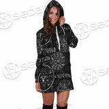Satan Pattern Alchemy SED-0932 Hoodie Dress