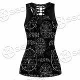 Satan Pattern Alchemy SED-0932 Women Tank Top