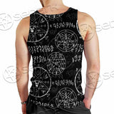 Satan Pattern Alchemy SED-0932 Men Tank-tops
